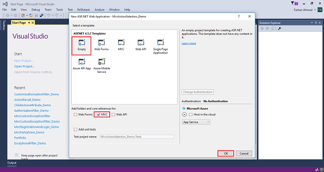 انتخابگر غیرعملی در ASP.NET MVC